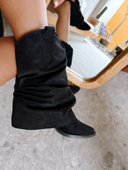 Old Hood Black Boots