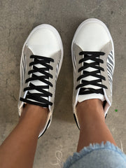 Zoo Zebra White Sneakers
