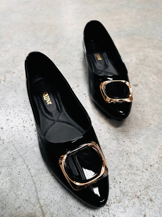 Porto Black Flats