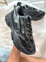 Chunky Basics Black Sneakers