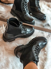 Combat Soft Black Boots