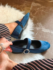 Baltimore Strap Blue  Flats