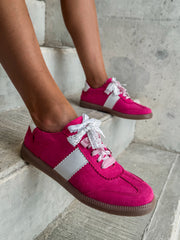 Zebra Pink Charms Sneakers
