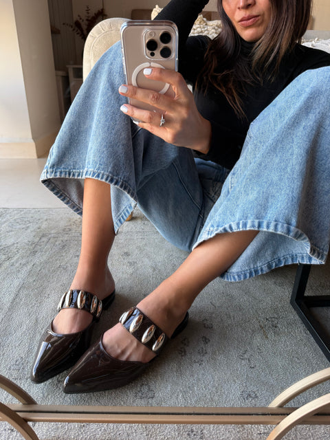 Dakota Café Charol Mules