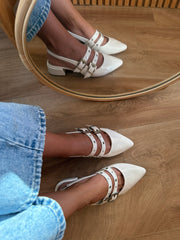 Mia Heels Rocket Pulsera Tacón mini Ivory