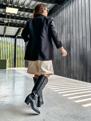 Curl Black Boots