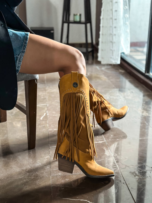 Inna Flecos Mostaza Boots