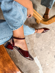 Mia Heels Puntal Tacón mini Vino