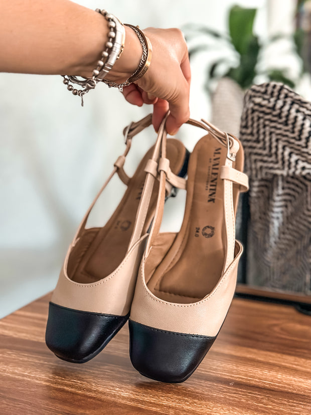 Snow Paris Black Tip Flats
