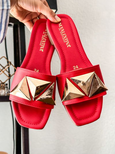 Malta Red Sandals