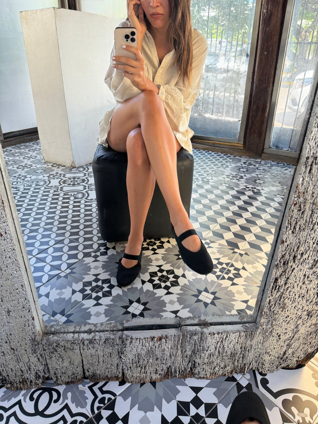 Mafalda Black Flats