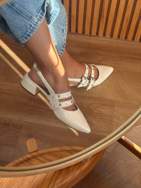 Mia Heels Rocket Pulsera Tacón mini Ivory