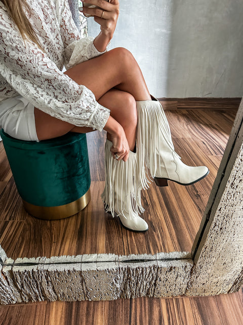 Texas Fringe Ice Boots