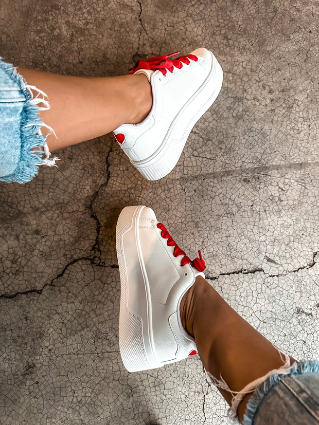 Reno Red Heart Sneakers