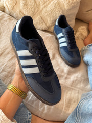 Sporty Blue Soft Blue Stripes Sneakers