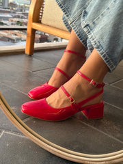 Mia Heels Mary Jane Tacón mini Rojo