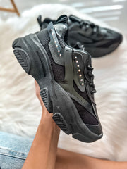 Chunky Basics Black Sneakers