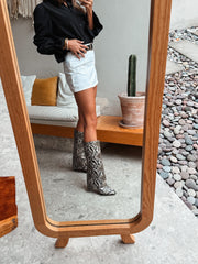 Mica Long Boots Snake