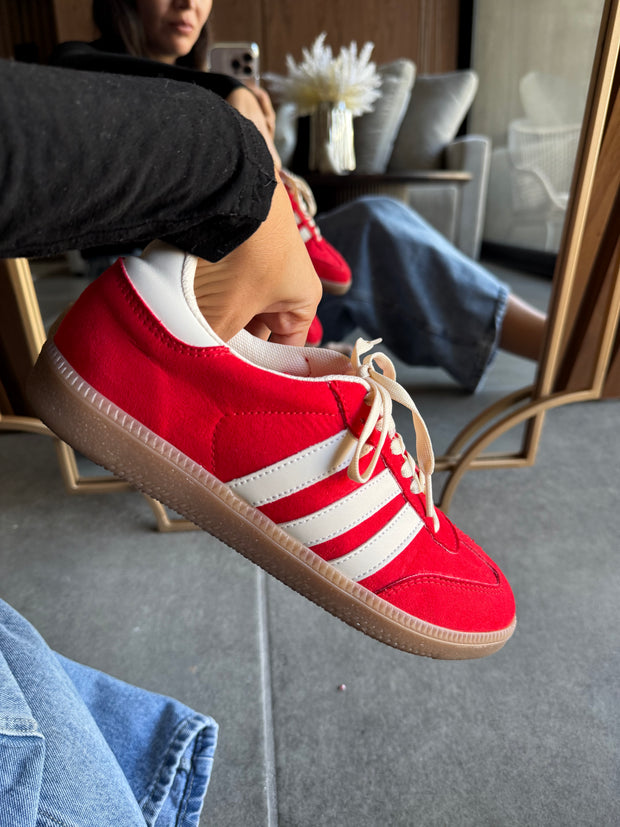 Sporty Red Sneakers