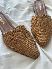 Creta Yute Mules natural