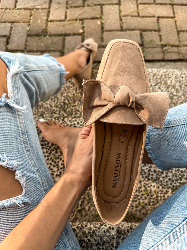 Ina Top Knot Nude Flats