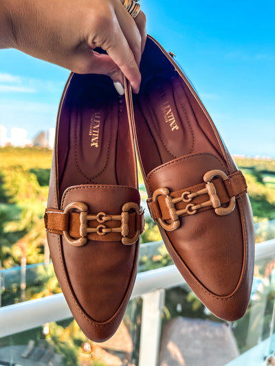 Bali Double Iron Brown Spain Flats