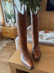 Ranch Boots Camel Cincelado