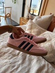 Sporty Cotton Stripes Blue Sneakers