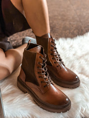 Combat Soft Brown Boots