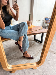 Mia Heels Puntal Tacón mini Vino