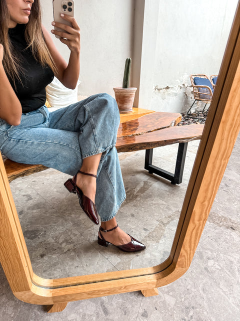 Mia Heels Puntal Tacón mini Vino