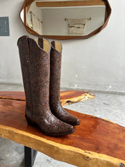 Ranch Boots Café Cincelado