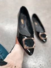 Porto Black Flats