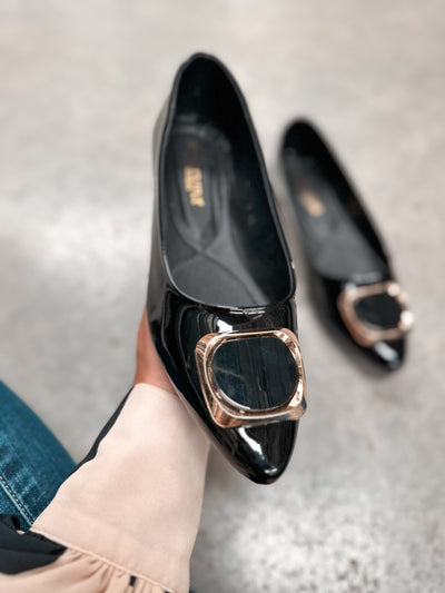 Porto Black Flats