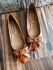 Paris Simple Knot Brown Flats