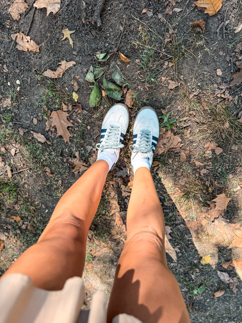 Franjas Azules tipo piel Sneakers Sporty