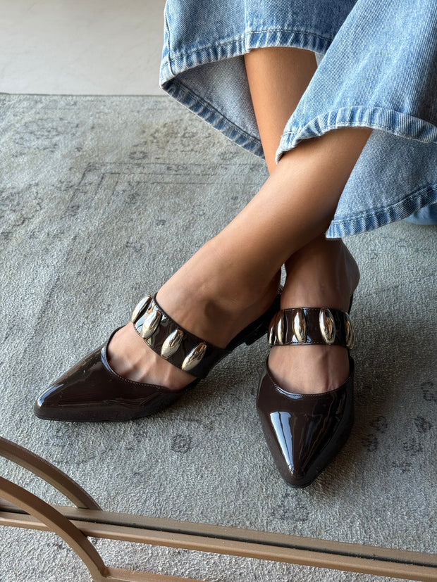 Dakota Café Charol Mules