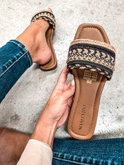 Aloha Comfy Black Gold Sandals