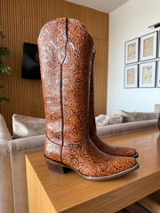 Ranch Boots Camel Cincelado
