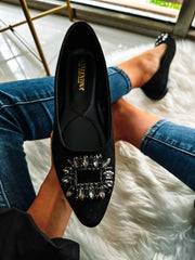 Paris Black Flats