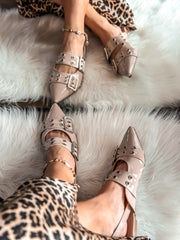 Rocket Iron Nude Flats