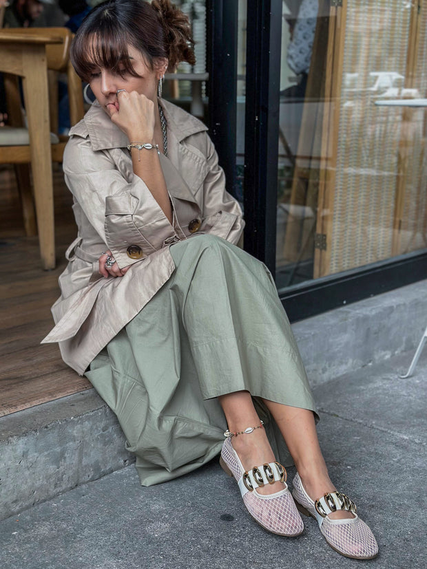 Roby Flats Gold Ivory con Pulsera