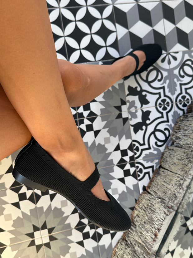 Mafalda Black Flats