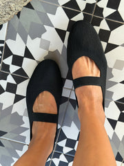 Mafalda Black Flats
