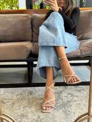 Miami Nude Charol Heels Doble estilo