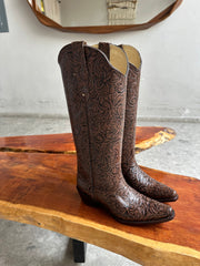 Ranch Boots Café Cincelado