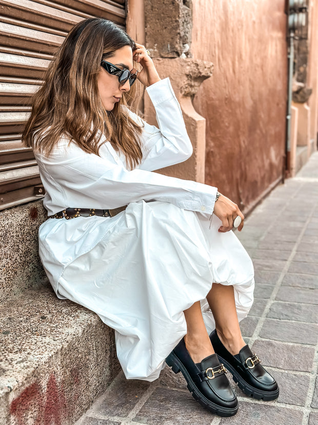 St Tome Mocasines Black