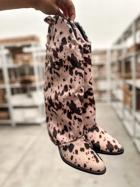 Long Hood Cow Boots