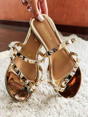 Hawaii Studs Gold Sandals
