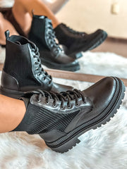 Combat Soft Black Boots